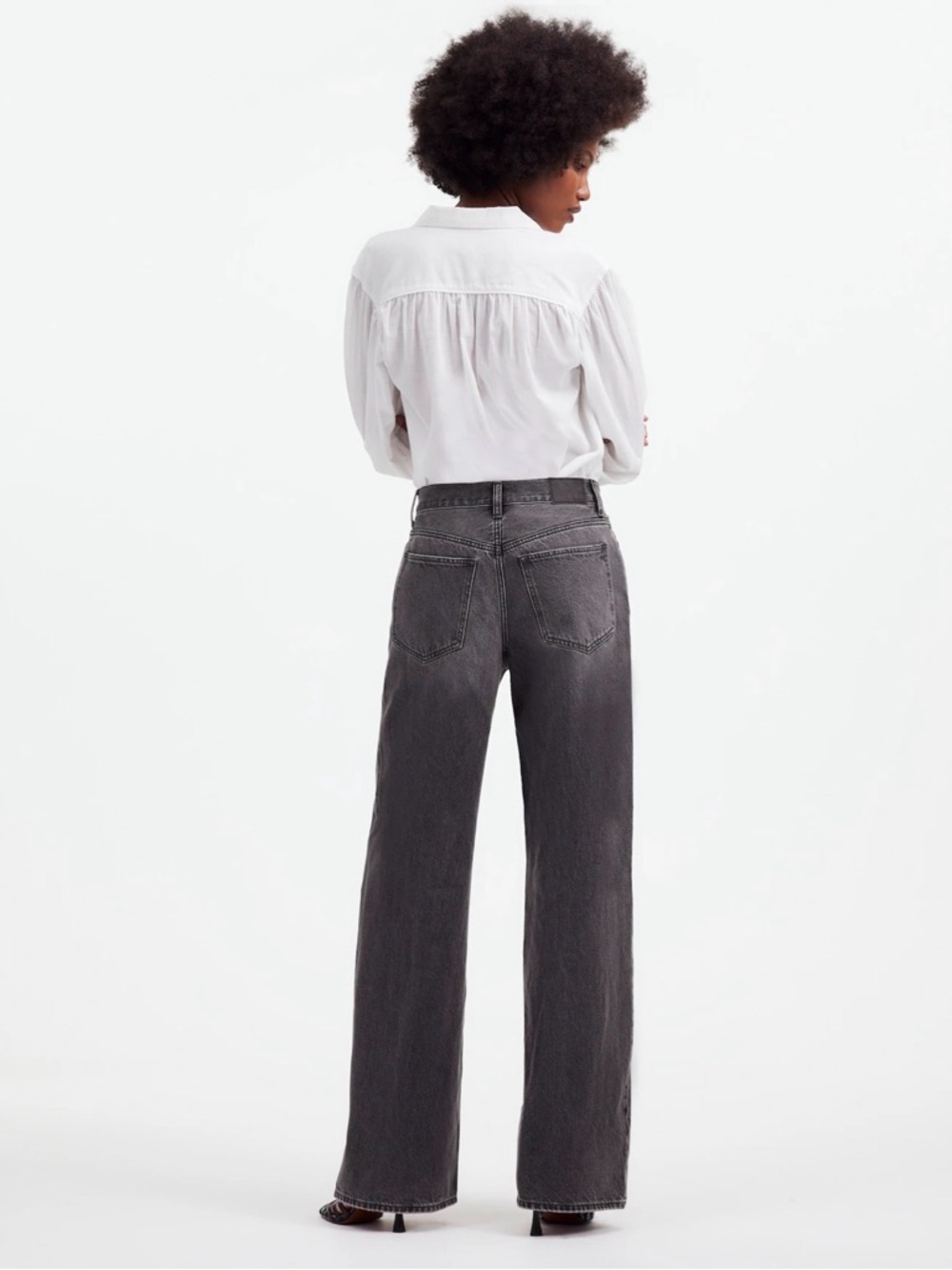 Madewell Petite Superwide-Leg Jeans in Kingswood Wash Size 29P - Picture 3 of 14
